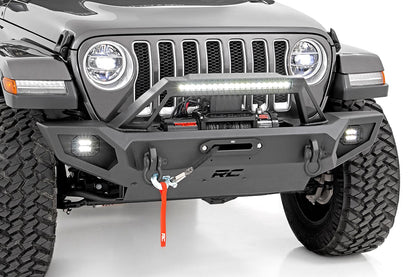 Rough Country | Front Winch Bumper | 9500S | Jeep Gladiator JT/Wrangler JK & JL/Wrangler Unlimited 4WD | 10660