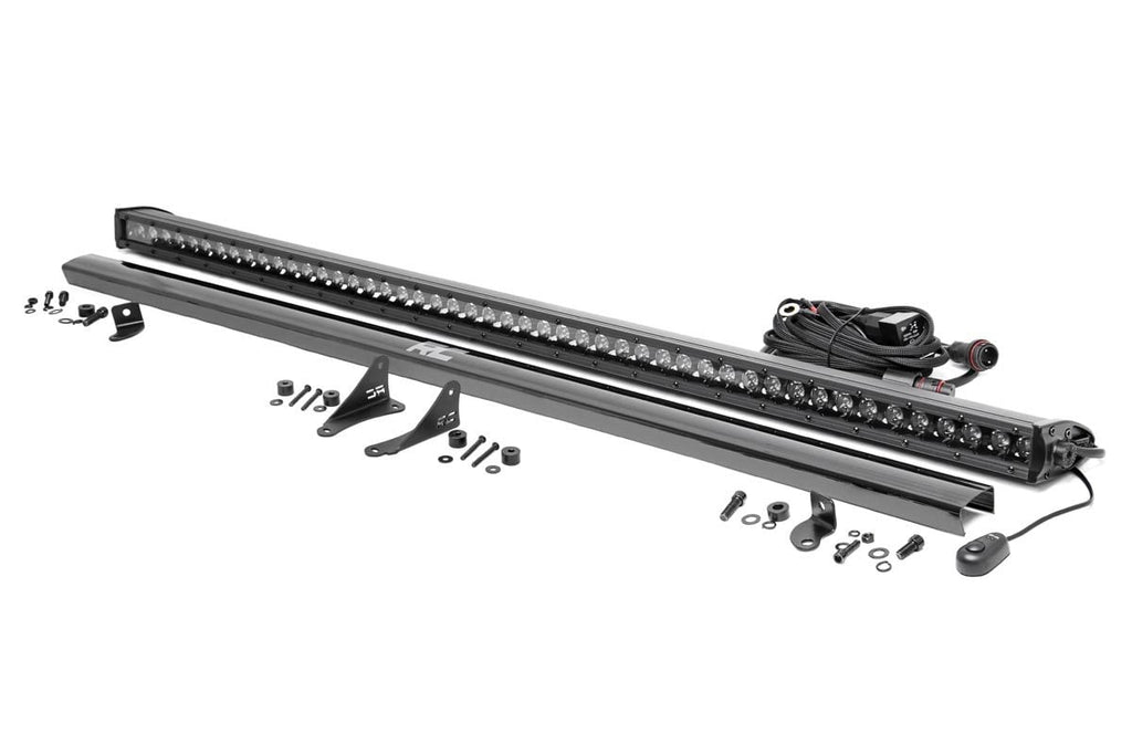 LED Light Kit | Cowl Mount | 50" Black Single Row | Jeep Gladiator JT/Wrangler JL (18-25) | 70057