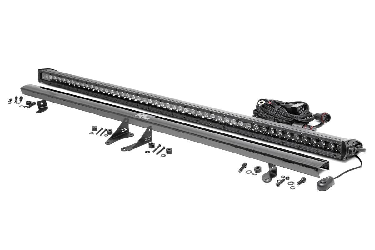 LED Light Kit | Cowl Mount | 50" Black Single Row | Jeep Gladiator JT/Wrangler JL (18-25) | 70057