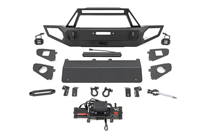 Rough Country | Front Winch Bumper | 9500S | Jeep Gladiator JT/Wrangler JK & JL/Wrangler Unlimited 4WD | 10660