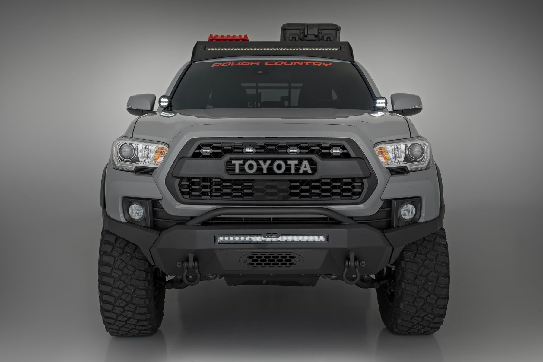 LED Light Kit | Ditch Mount | Black Series Round | 3.5 Inch | Amber DRL | Toyota Tacoma (16-23) | 71085