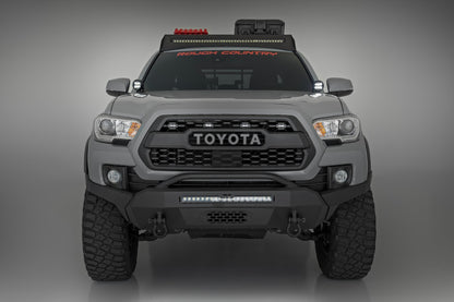 LED Light Kit | Ditch Mount | Black Series Round | 3.5 Inch | Amber DRL | Toyota Tacoma (16-23) | 71085