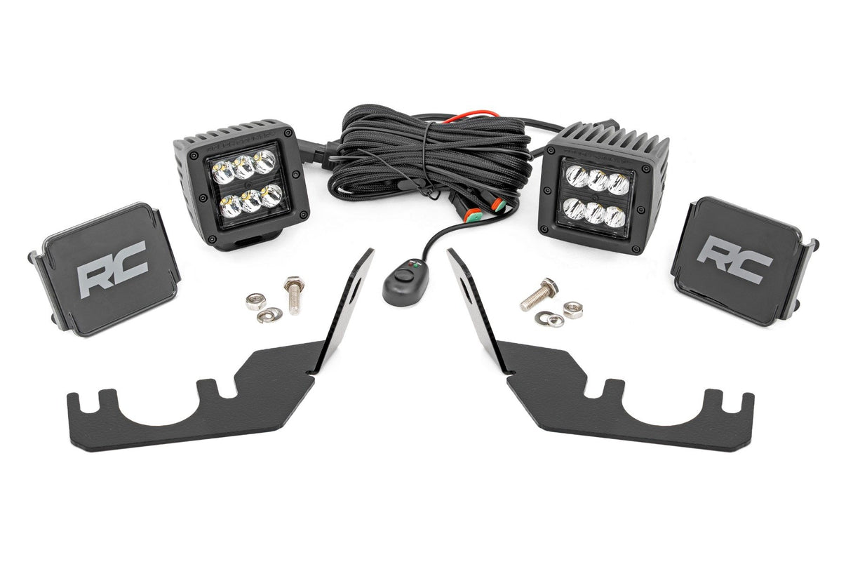 LED Light | Rear Mount | 2" Black Pair | Spot | Kawasaki Teryx 4 1000/Teryx 800  | 94006