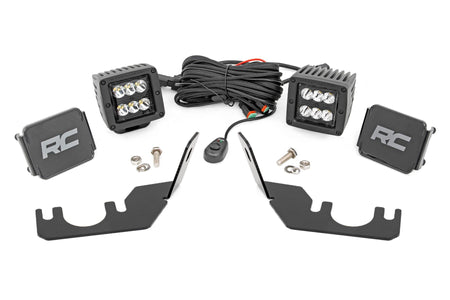 LED Light | Rear Mount | 2" Black Pair | Spot | Kawasaki Teryx 4 1000/Teryx 800  | 94006