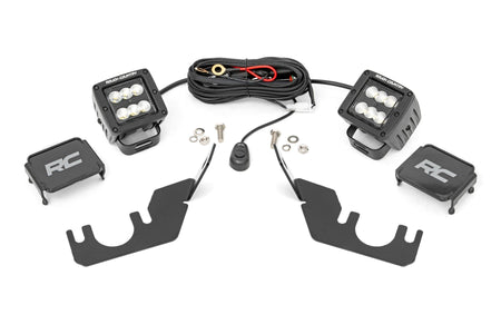 LED Light Kit | Rear Mount | 2" Black Pair | Flood | Kawasaki Teryx 4 1000/Teryx4 800  | 94007