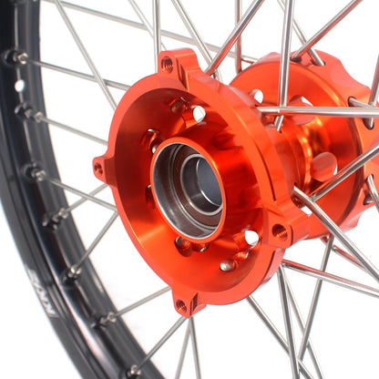 KKE 19/16 Factory Size Kids Big Wheels Rims Fit KTM SX 85 2025-2026 Orange