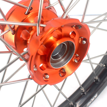 KKE 19/16 Factory Size Kids Big Wheels Rims Fit KTM SX 85 2025-2026 Orange