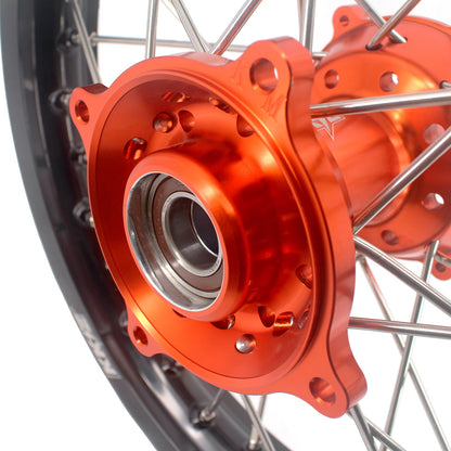 KKE 19/16 Factory Size Kids Big Wheels Rims Fit KTM SX 85 2025-2026 Orange