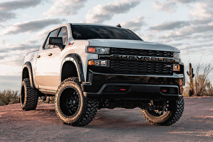 Rough Country | Defender Fender Flares | G42 White Sands | Chevy Silverado 1500 (19-26) | A-C12211-G42