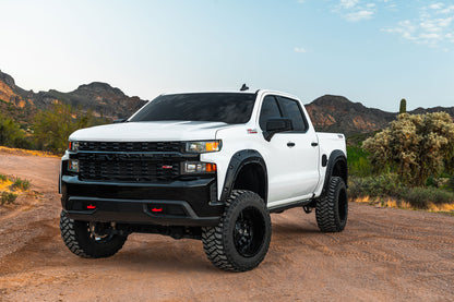 Rough Country | Defender Fender Flares | G42 White Sands | Chevy Silverado 1500 (19-26) | A-C12211-G42