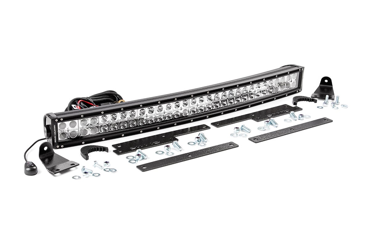 LED Light Kit | Behind Grille Mount | 30" Black Dual Row | White DRL | Chevy Silverado 1500 (14-15) | 70624