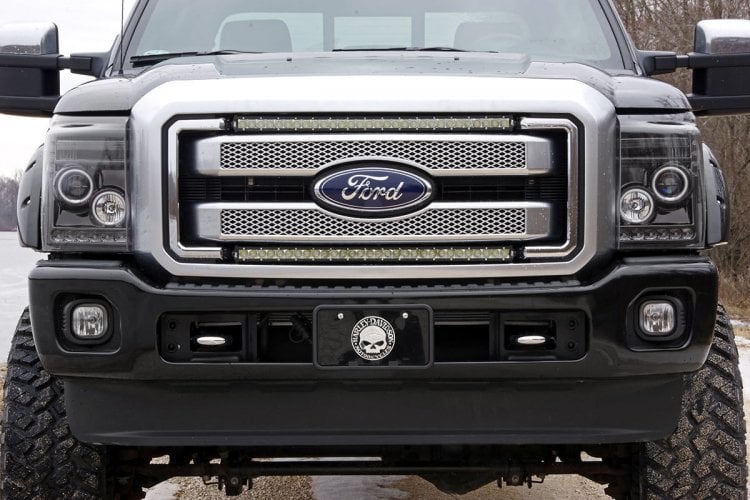 LED Light Kit | Grill | 30" Black Single Row | White DRL | Ford F-250/F-350 Super Duty (11-16) | 70530BLDRL