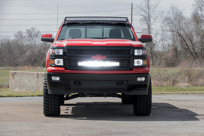 LED Light Kit | Behind Grille Mount | 30" Black Dual Row | White DRL | Chevy Silverado 1500 (14-15) | 70624