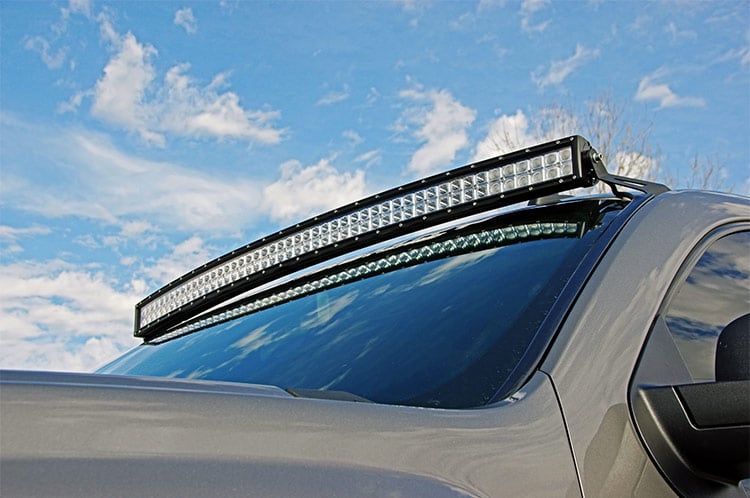 LED Light Mount | Upper Windshield | 50" Curved | Chevy/GMC 1500/1500 SUV/2500HD/3500HD (07-14) | 70507
