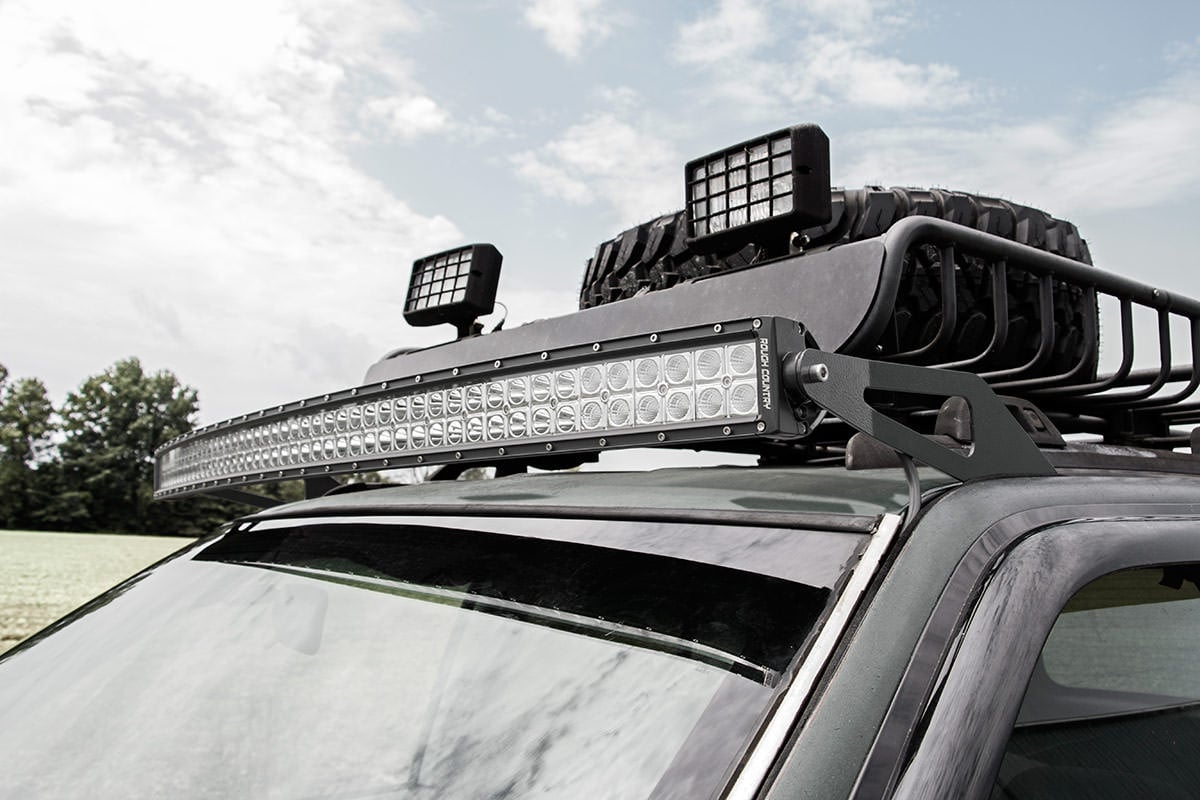 LED Light Mount | Upper Windshield | 50" Curved | Jeep Grand Cherokee ZJ (93-98) | 70567