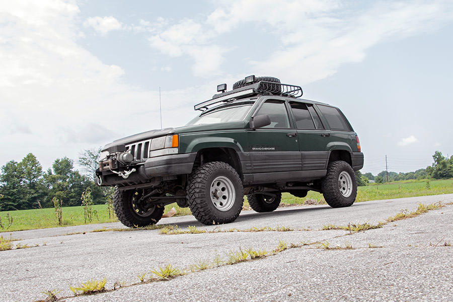 LED Light Mount | Upper Windshield | 50" Curved | Jeep Grand Cherokee ZJ (93-98) | 70567