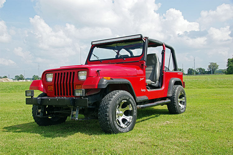 LED Light Mount | Upper Windshield | 50" Straight | Jeep Wrangler YJ (87-95) | 70508