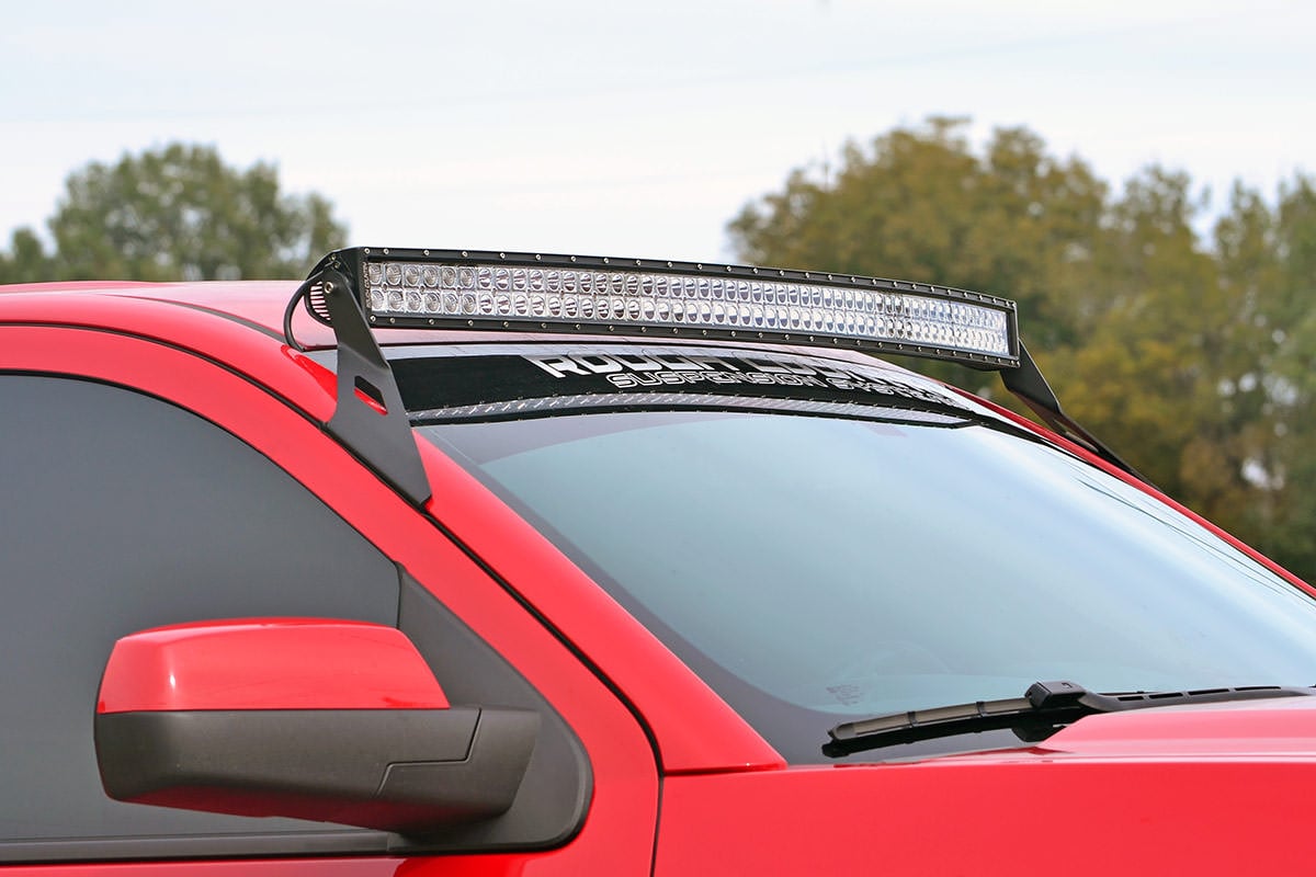 LED Light Mount | Upper Windshield | 54" Curved | Chevy/GMC 1500 (14-18 & Classic) | 70514