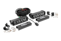 6 Inch Chrome Series LED Light Bar | Single Row | Pair | 70706