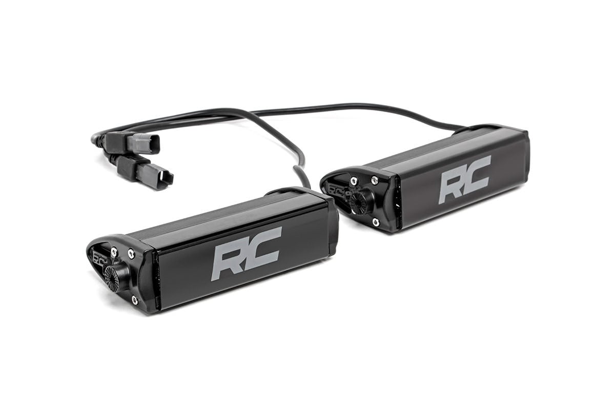 6 Inch Black Series LED Light Bar | Single Row | Pair | 70706BL