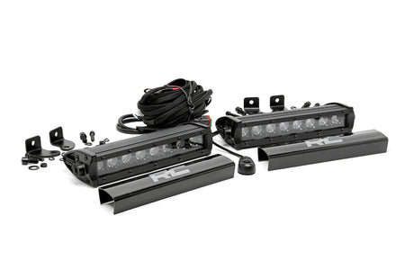 8 Inch Black Series LED Light Bar | Single Row | Pair | 70728BL