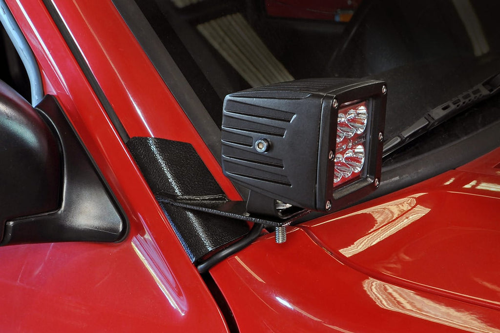 LED Light Mount | Lower A-Pillar | Pod Pair | Jeep Cherokee XJ 2WD/4WD (84-01) | 70525
