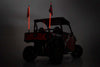Whip Mount | Bed | 4' Multl-Color LED Whip Pair | Polaris General/Ranger 1000/Ranger XP 900/1000 | 93053