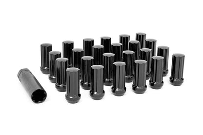 M12 x 1.25 Lug Nut Set of 24 | Black | 1212524BLK