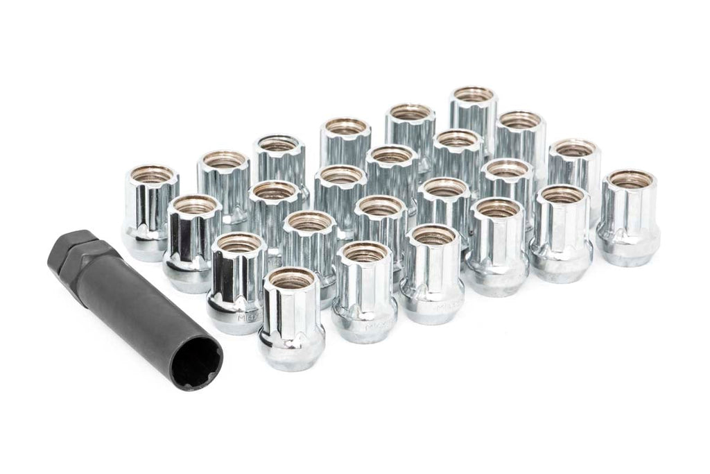 M14 x 2.0 Lug Nut Set of 24 | Chrome | Open End | 142024CHOE