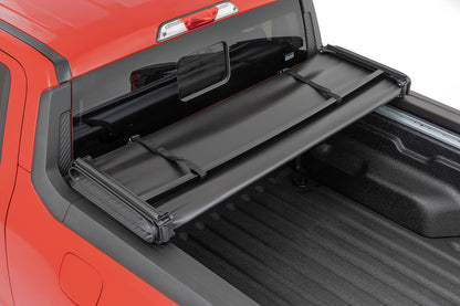 Rough Country | Soft Tri-Fold Bed Cover | 4'6" Bed | Ford Maverick 2WD/4WD (2022-2026) | 41534600A