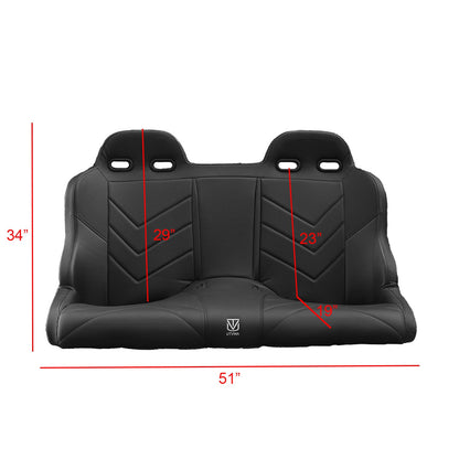 Maverick X3 Rear Bench Seat W Harnesses (2017-2026)