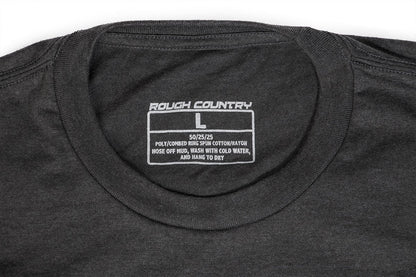 Rough Country | Rough Country T-Shirt | Horizontal Tread | Grey | XL | 84077XL