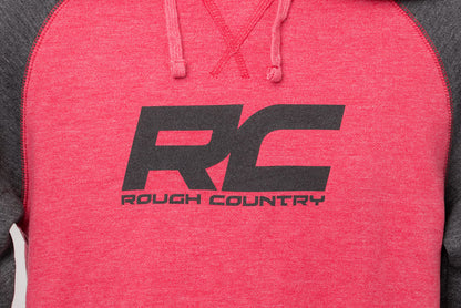 Rough Country | Rough Country Hoodie | Heater | Red/Gray | SM | 84083SM