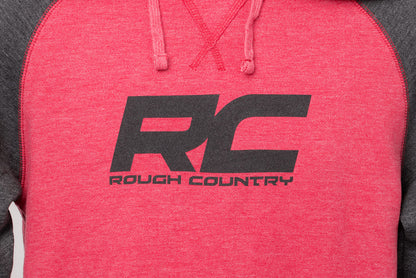 Rough Country | Rough Country Hoodie | Heater | Red/Gray | LG | 84083LG