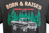 Rough Country | Rough Country T-Shirt | Born & Raised | Black | XL | 84081XL