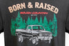Rough Country | Rough Country T-Shirt | Born & Raised | Black | 2XL | 840812X