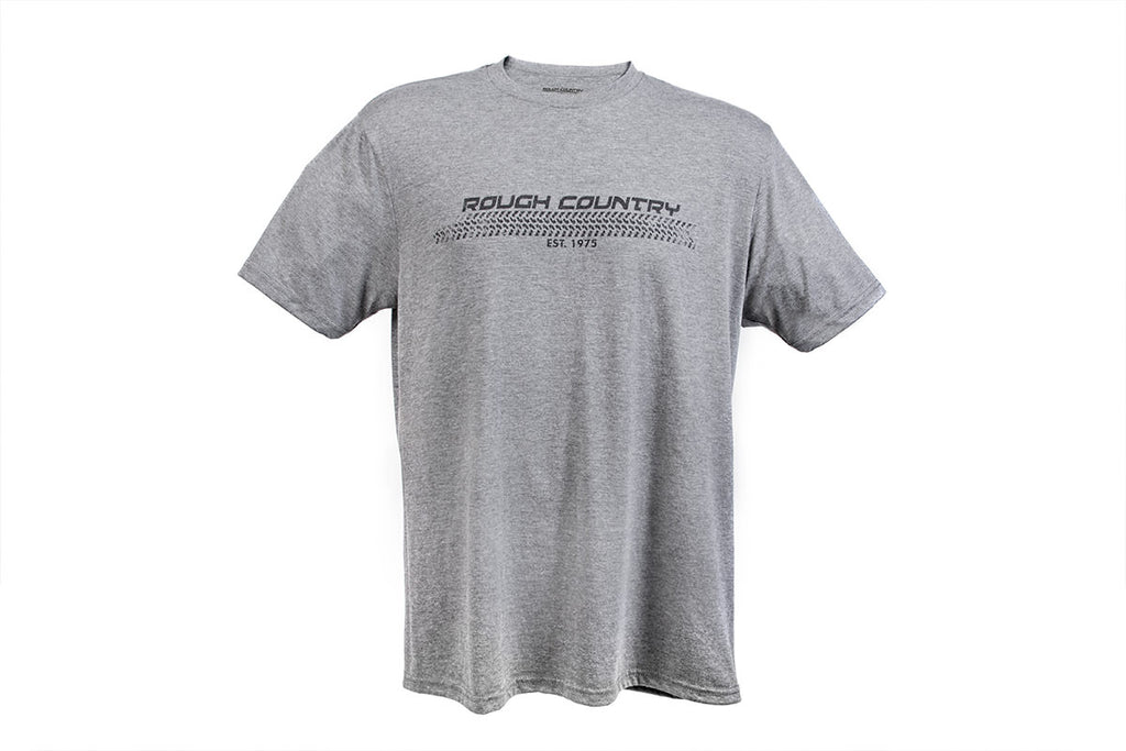 Rough Country | Rough Country T-Shirt | Horizontal Tread | Grey | LG | 84077LG