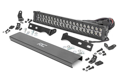 LED Light Kit | Bumper Mount | 20" Black Dual Row| Amber DRL | Jeep Grand Cherokee WK2 (11-20) | 70773DRLA