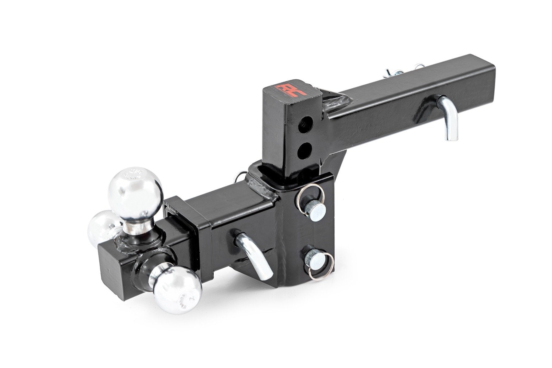 Adjustable Trailer Hitch | 6 Inch Drop | Multi-Ball Mount | Fits 2 Inch Receiver | 99100