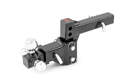 Adjustable Trailer Hitch | 6 Inch Drop | Multi-Ball Mount | Fits 2 Inch Receiver | 99100