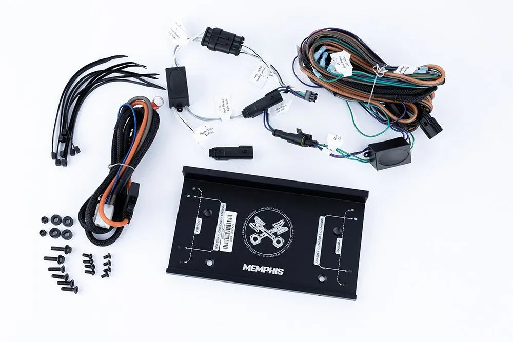 Memphis Audio | Harley Davidson 2-Speaker Direct Fit OEM Kit W/ Amplifier, Mount &amp; Harness