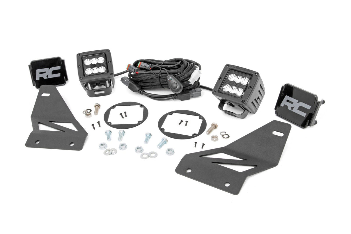 LED Light Kit | Fog Mount | 2" Black Pair | Spot | Nissan Frontier (05-20) | 71023