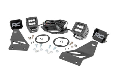 LED Light Kit | Fog Mount | 2" Black Pair | Spot | Nissan Frontier (05-20) | 71023