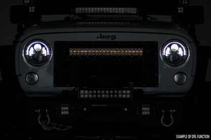 20 Inch Black Series LED Light Bar | Dual Row | Amber DRL | 70920BDA