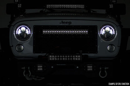 12 Inch Black Series LED Light Bar | Dual Row | White DRL | 70912BD