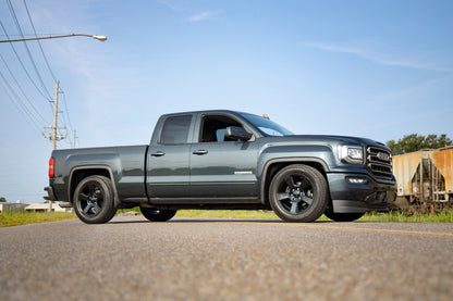 2 Inch Lowering Kit | 4 Inch Rear Lowering | Alum/Stamped Knuckle | Chevy/GMC 1500 (14-18) | 71630