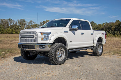 Oval Nerf Step | Crew Cab | Black | Ford F-150/Lightning/F-250/F-350/Raptor (15-25) | 21005