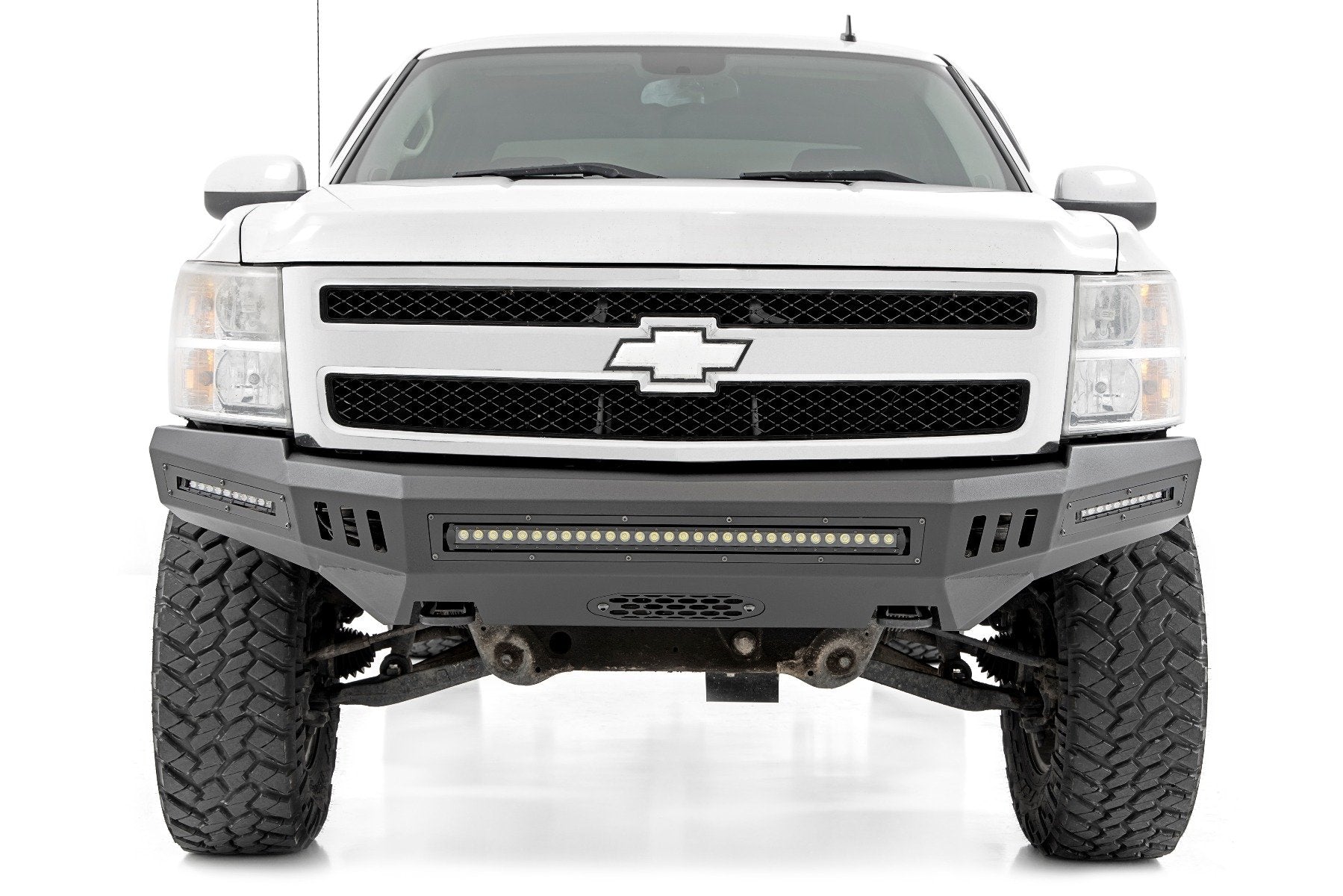 Front High Clearance Bumper | BLK LEDs | Chevy Silverado 1500 2WD/4WD (07-13) | 10911