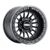 Metal FX Delta beadlock 15x10 Satin Black 4/137 mounted on Journey Rock Poison tires