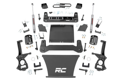 6 Inch Lift Kit | Mono Leaf Rear | Chevy Silverado 1500 4WD (2025) | 21630_A